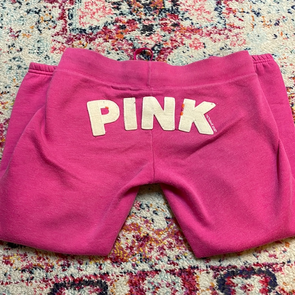 Pink sweat pants